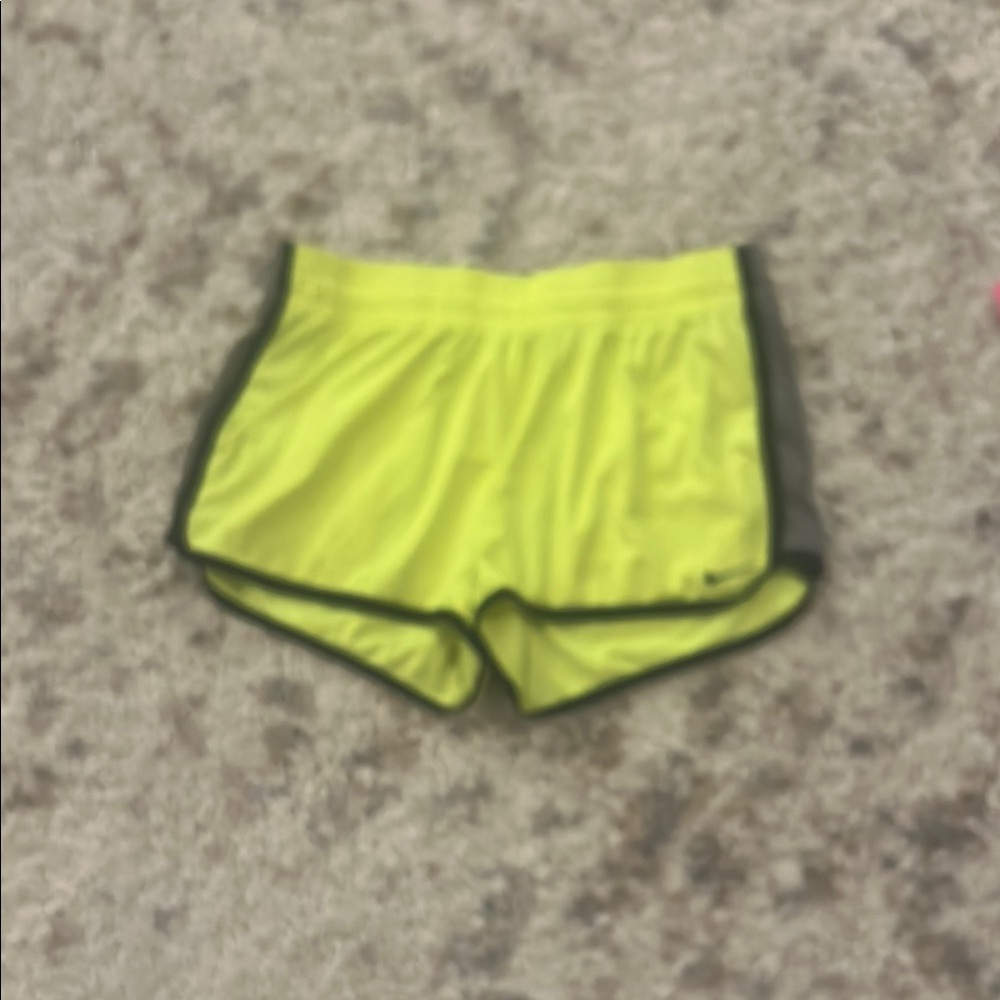 Nike Yellow Athletic Running Shorts